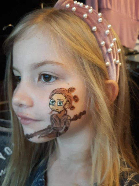 bruce unlimited designs face painting star wars ray design grand opening festival greenville simpsonville taylors sc