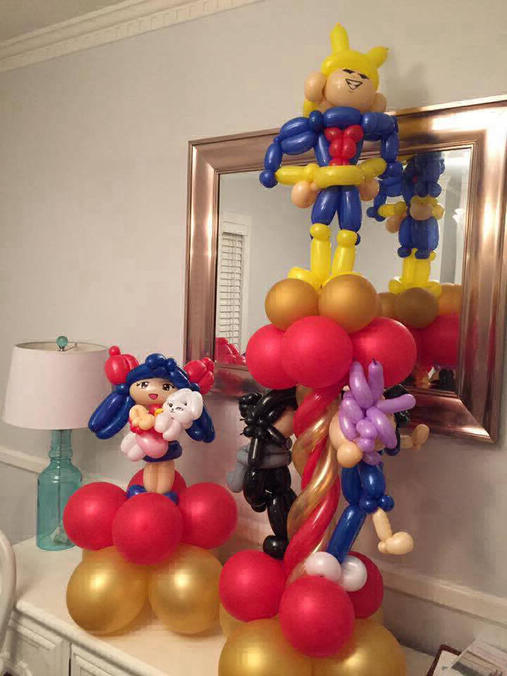 bruce unlimited designs greenville-upstate-sc-birthday-balloon-decor-column