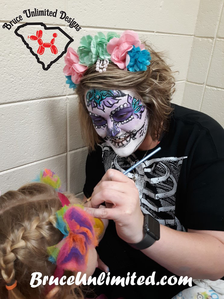  face painting entertainer custom face painter entertainment decor greenville sc anderson sc spartanburg sc upstate sc bruce unlimited designs