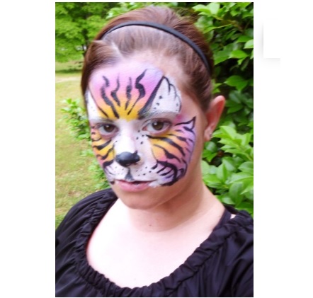 rainbow tiger face painting entertainer custom face painter entertainment decor greenville sc anderson sc spartanburg sc upstate sc bruce unlimited designs