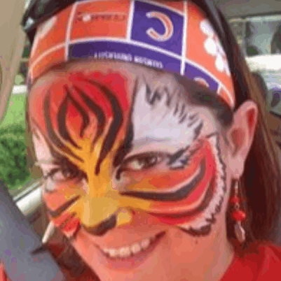 tigers face painting entertainer custom face painter entertainment decor greenville sc anderson sc spartanburg sc upstate sc bruce unlimited designs